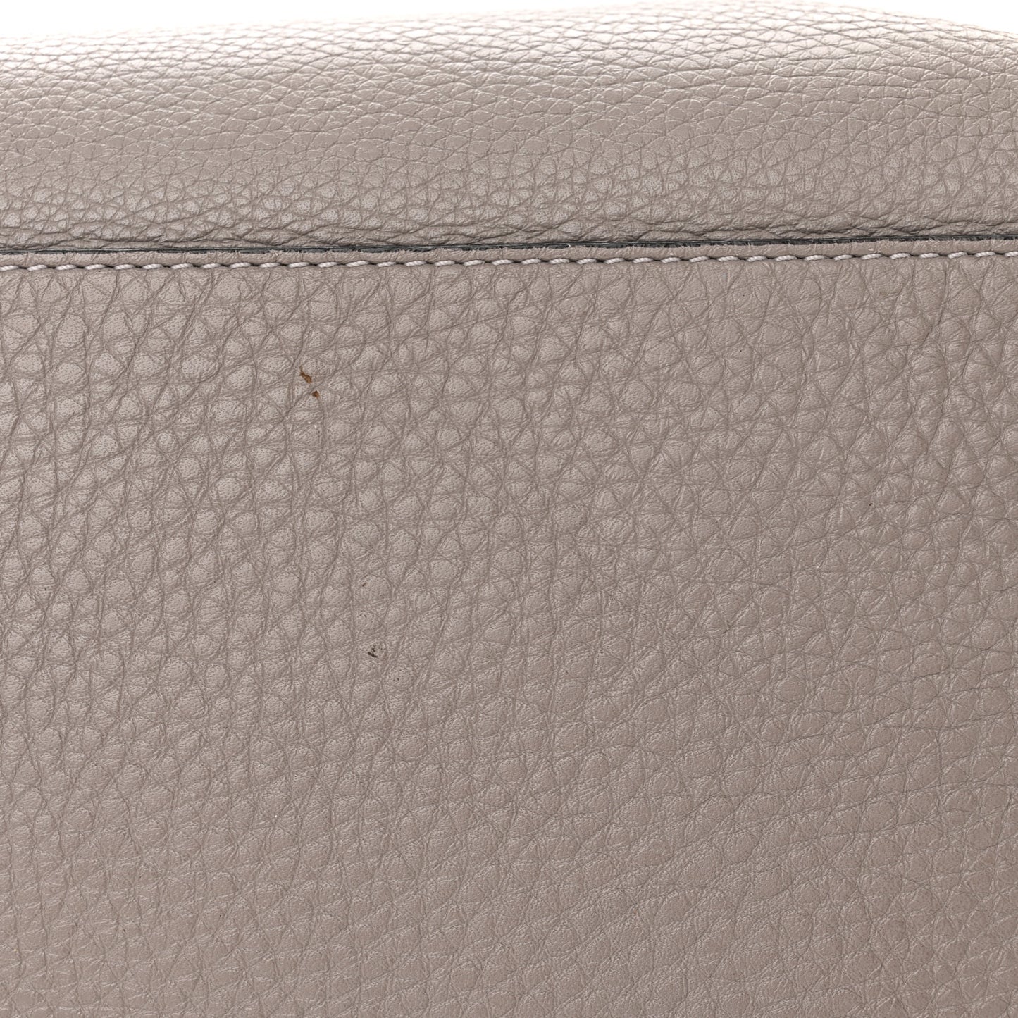 Grained Calfskin Rockstud Shoulder Tote Perla
