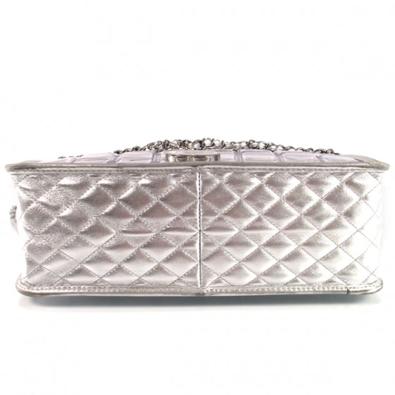 Chanel Vinyl Ice Cube Large Shopper Tote Silver 7 of 11