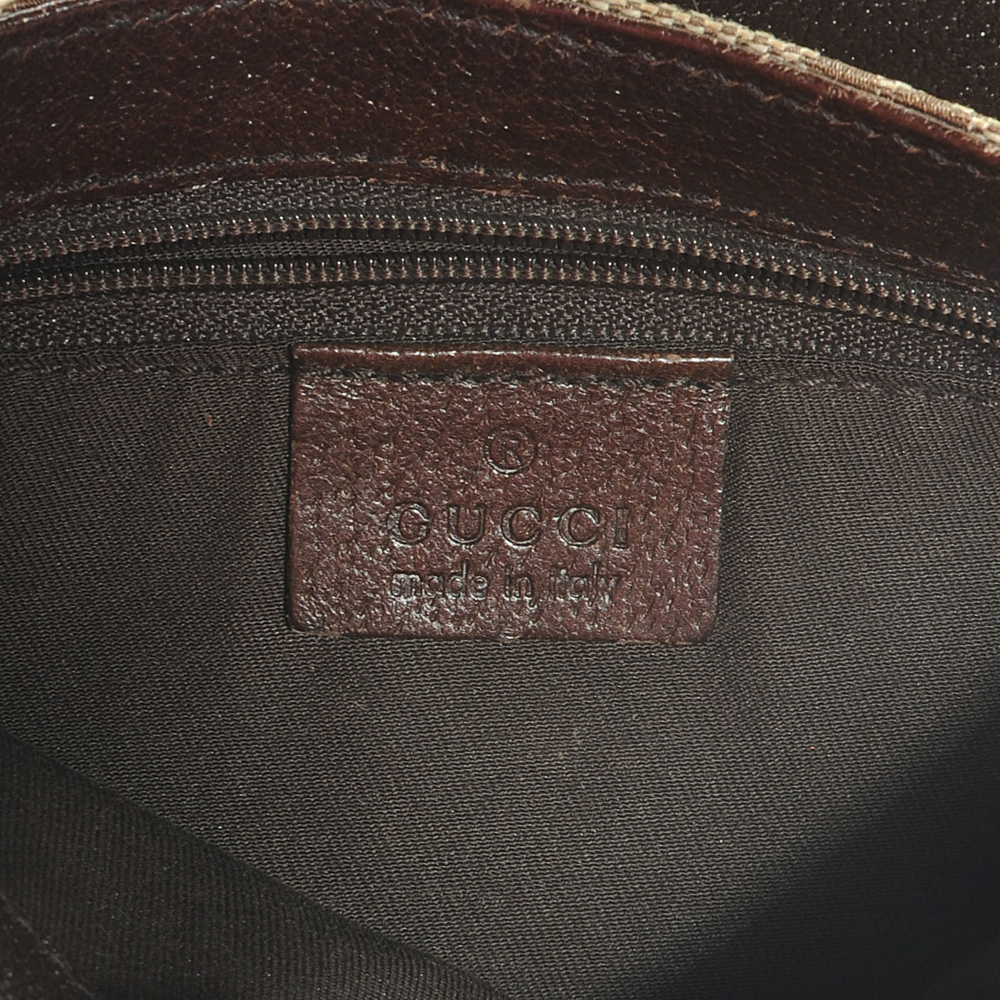 GG Monogram Buckle Belt Bag Dark Brown