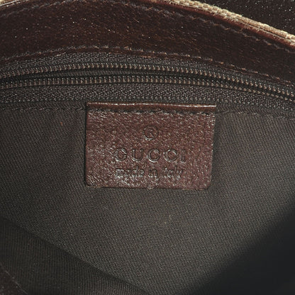 Gucci GG Monogram Buckle Belt Bag Dark Brown 6 of 7