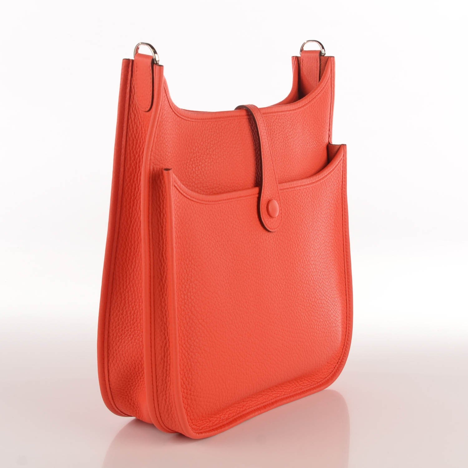 Hermes Taurillon Clemence Evelyne III PM Orange Poppy 3 of 17