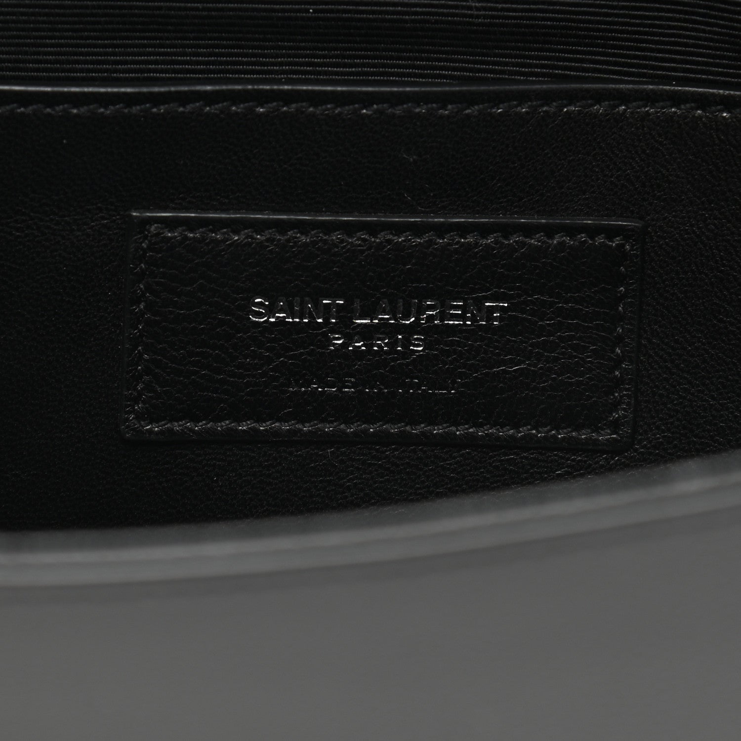 Saint Laurent Grain De Poudre Classic Monogram Studded Clutch Black 7 of 8