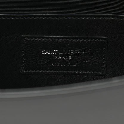 Saint Laurent Grain De Poudre Classic Monogram Studded Clutch Black 7 of 8