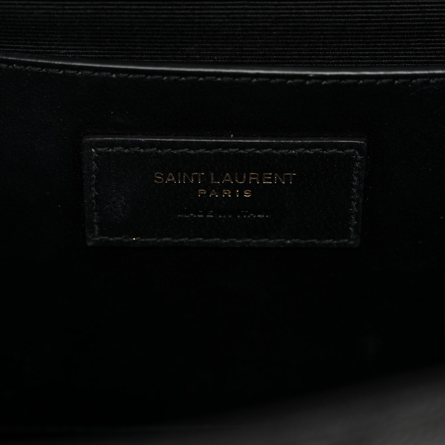 Grain De Poudre Textured Mixed Matelasse Triquilt Medium Monogram Satchel Black