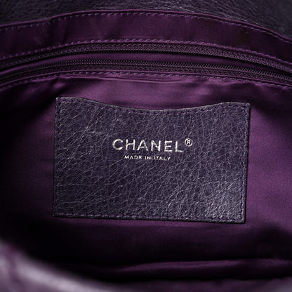 Chanel Glazed Calfskin Stitched On The Road Flap Purple 6 of 29