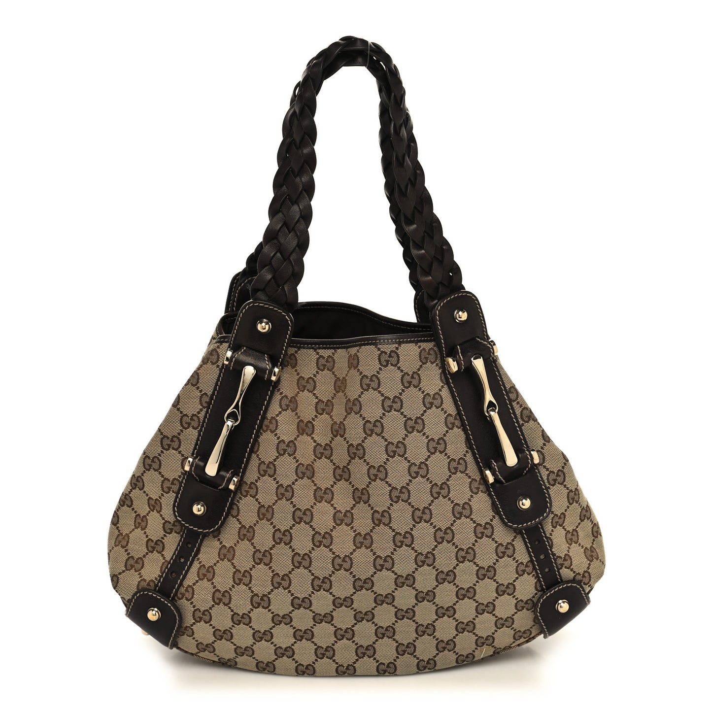 Monogram Small Pelham Shoulder Bag Dark Brown