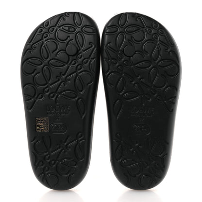 Loewe Foam Rubber Paula's Ibiza Pebble Toe Post Sandals 37 Black 7 of 11
