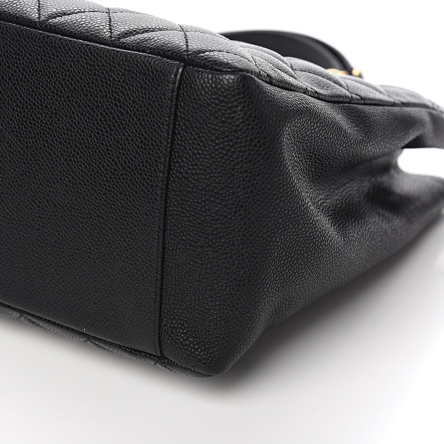 Caviar Quilted Grand Shopping Tote GST Black