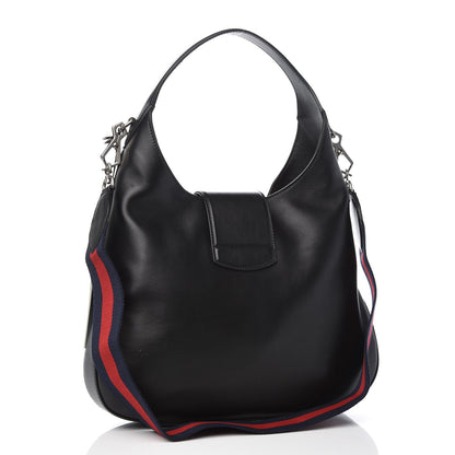 Gucci Calfskin Web Medium Dionysus Hobo Black 3 of 7