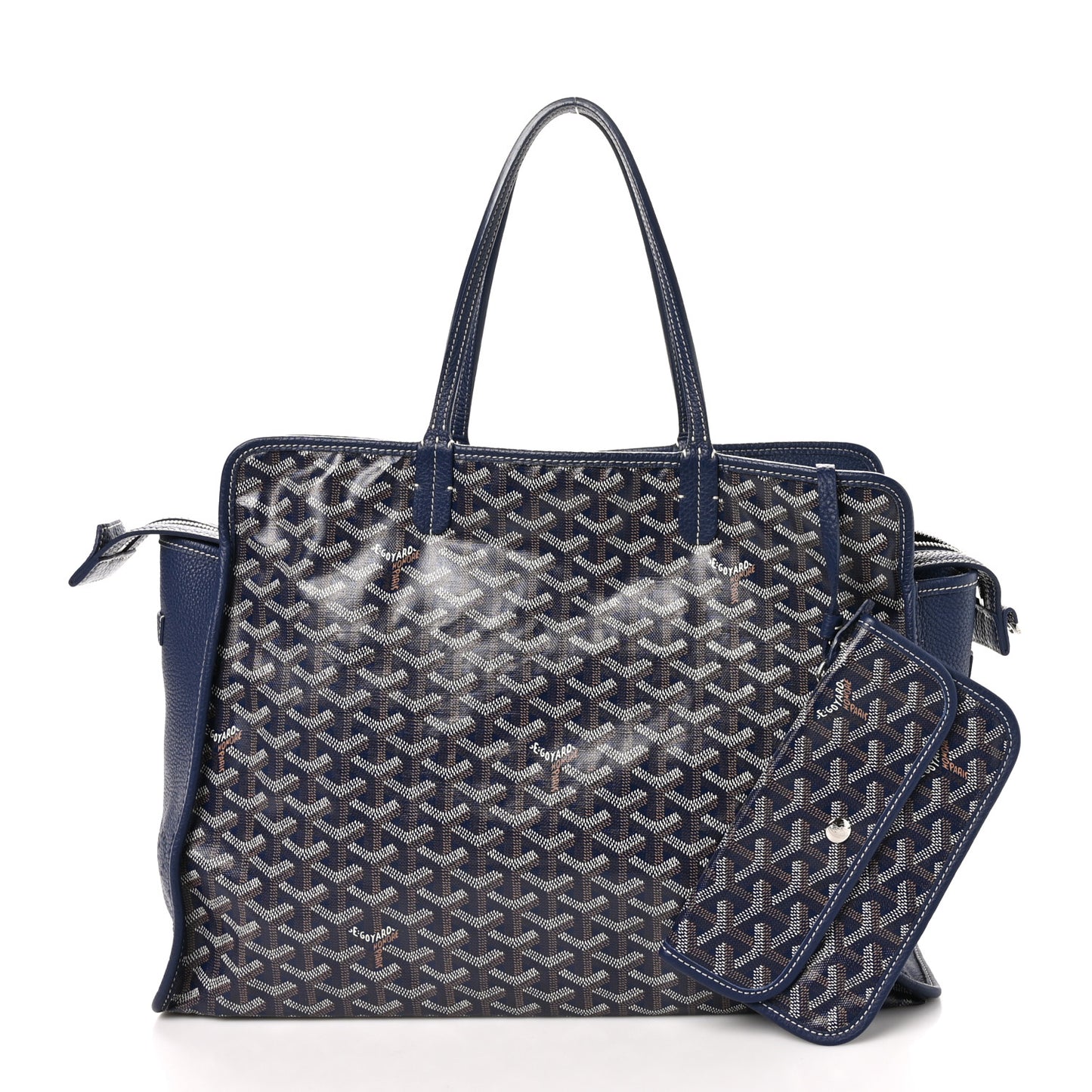 Goyardine Sac Hardy Pet Carrier PM Navy