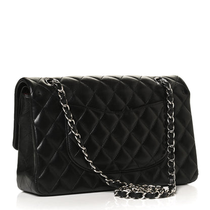 Chanel Lambskin Quilted Medium Double Flap Black 3 of 11