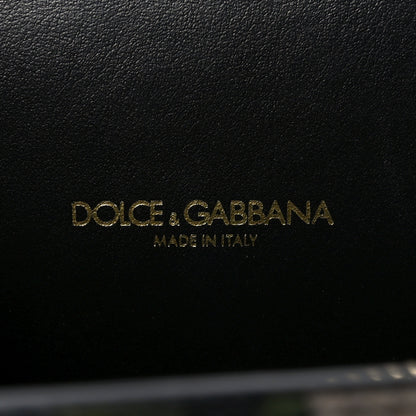 Dolce & Gabbana Dauphine Floral Print Micro Welcome Crossbody Bag Black Multicolor 6 of 9