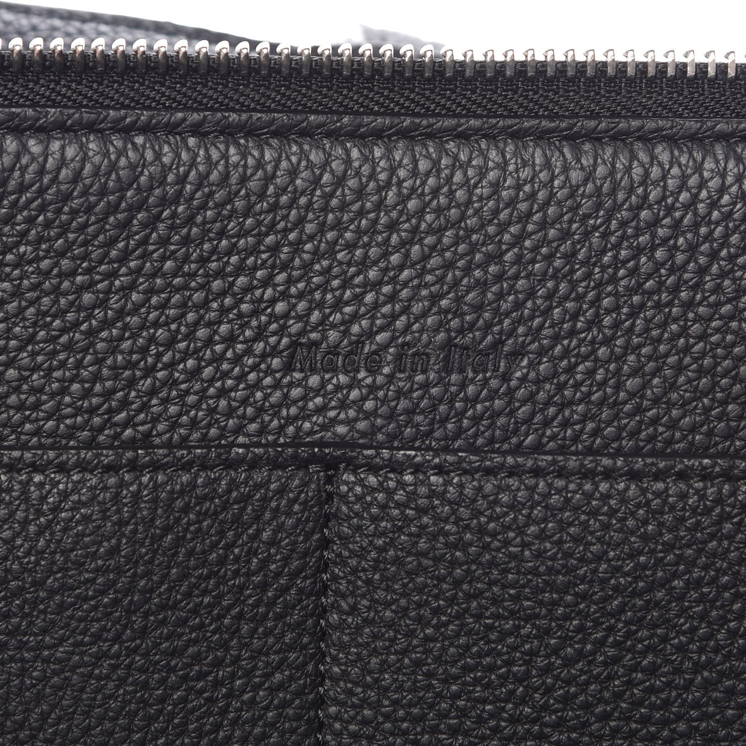 Celine Baby Grained Calfskin Small Tri-Fold Bag Black 6 of 12