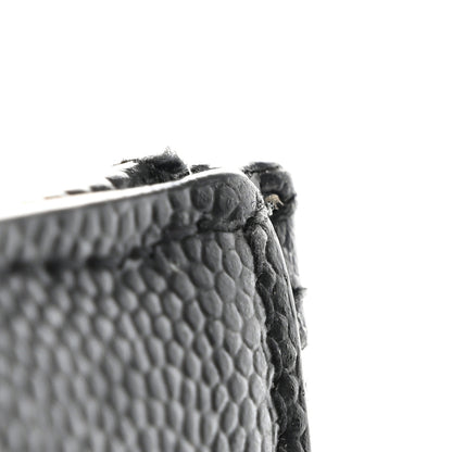 Saint Laurent SAINT LAURENT Grain De Poudre Matelasse Chevron Monogram Fragments Zippered Card Case Black 10 of 16