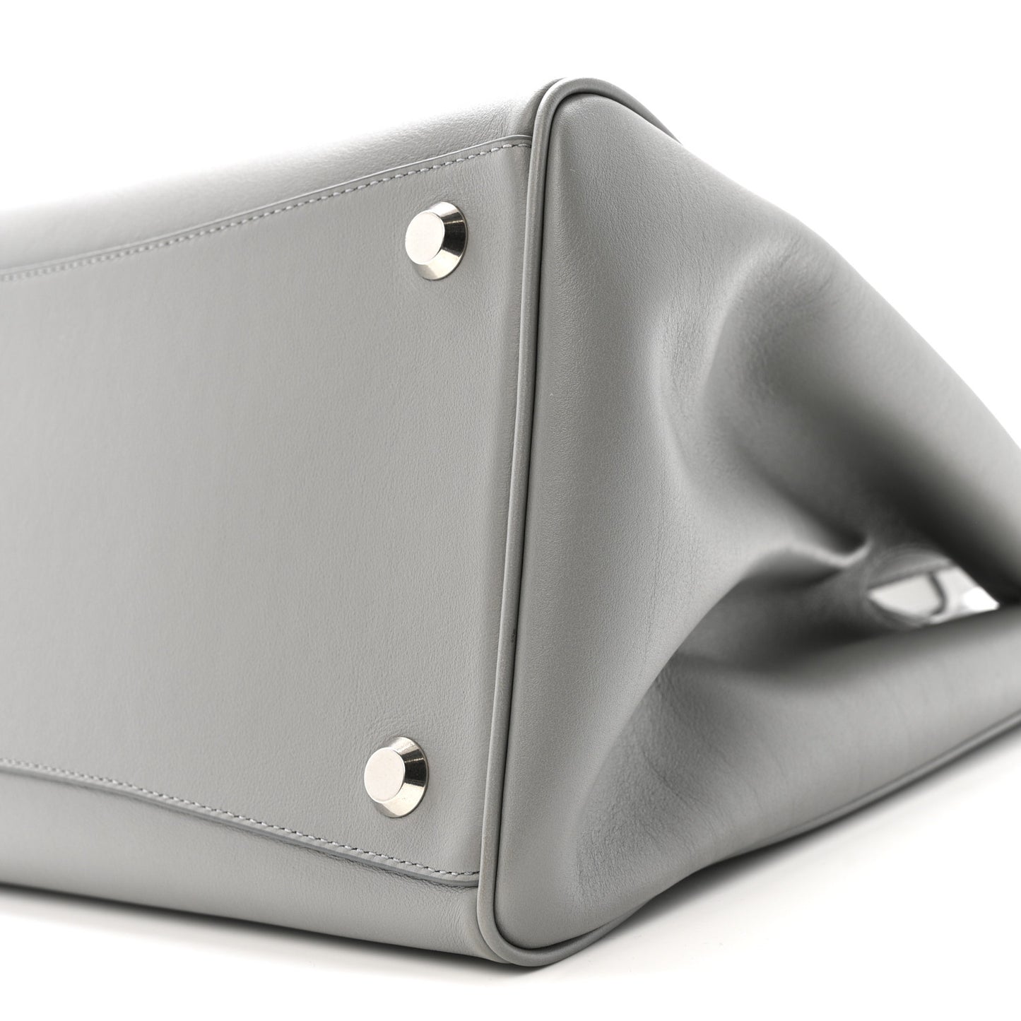 Smooth Calfskin Hampton Carry All Bag Grey