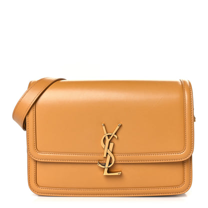 Saint Laurent Box Calfskin Monogram Medium Solferino Satchel Dark Sun 1 of 8