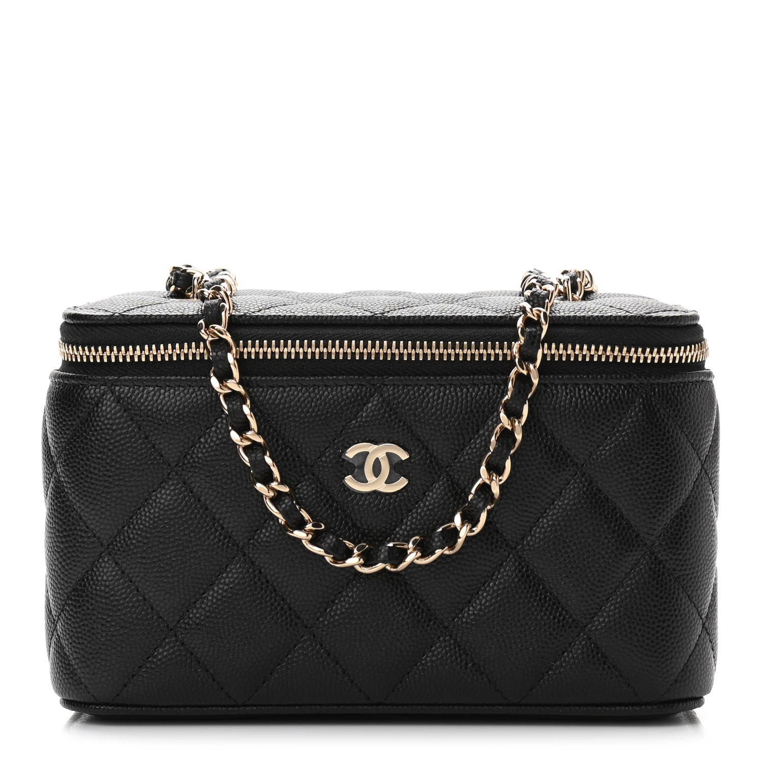 Chanel Caviar Quilted Small Vanity Case With Chain Black 1 of 12