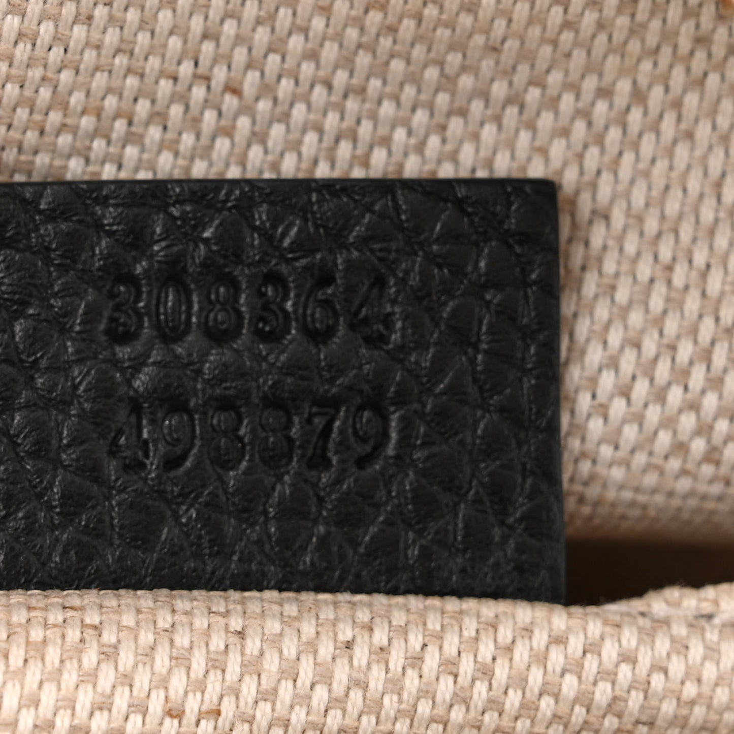 Pebbled Calfskin Small Soho Disco Bag Black