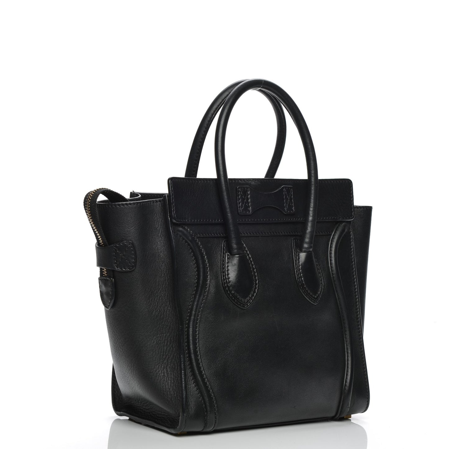 Smooth Calfskin Micro Luggage Black