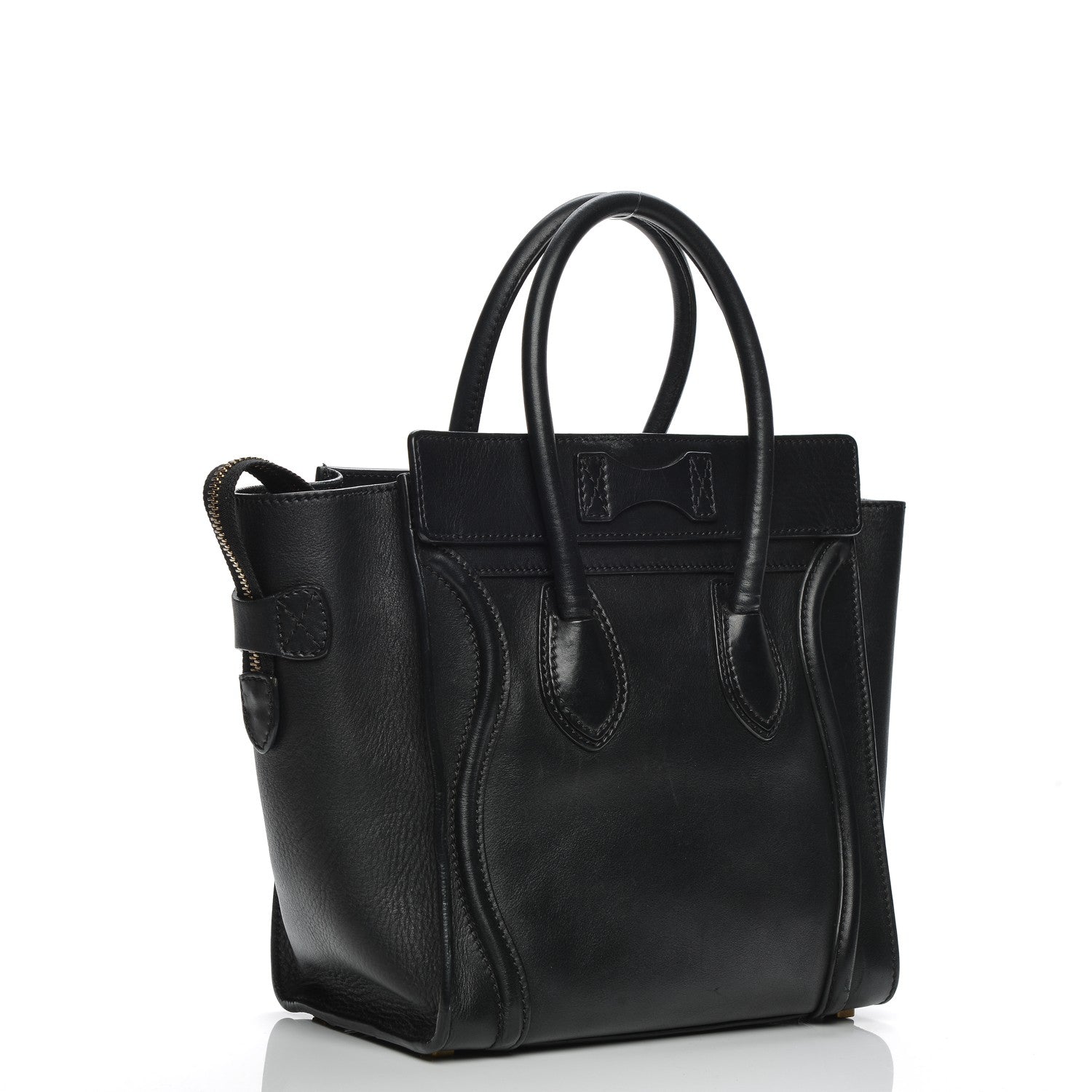 Celine Smooth Calfskin Micro Luggage Black 3 of 9