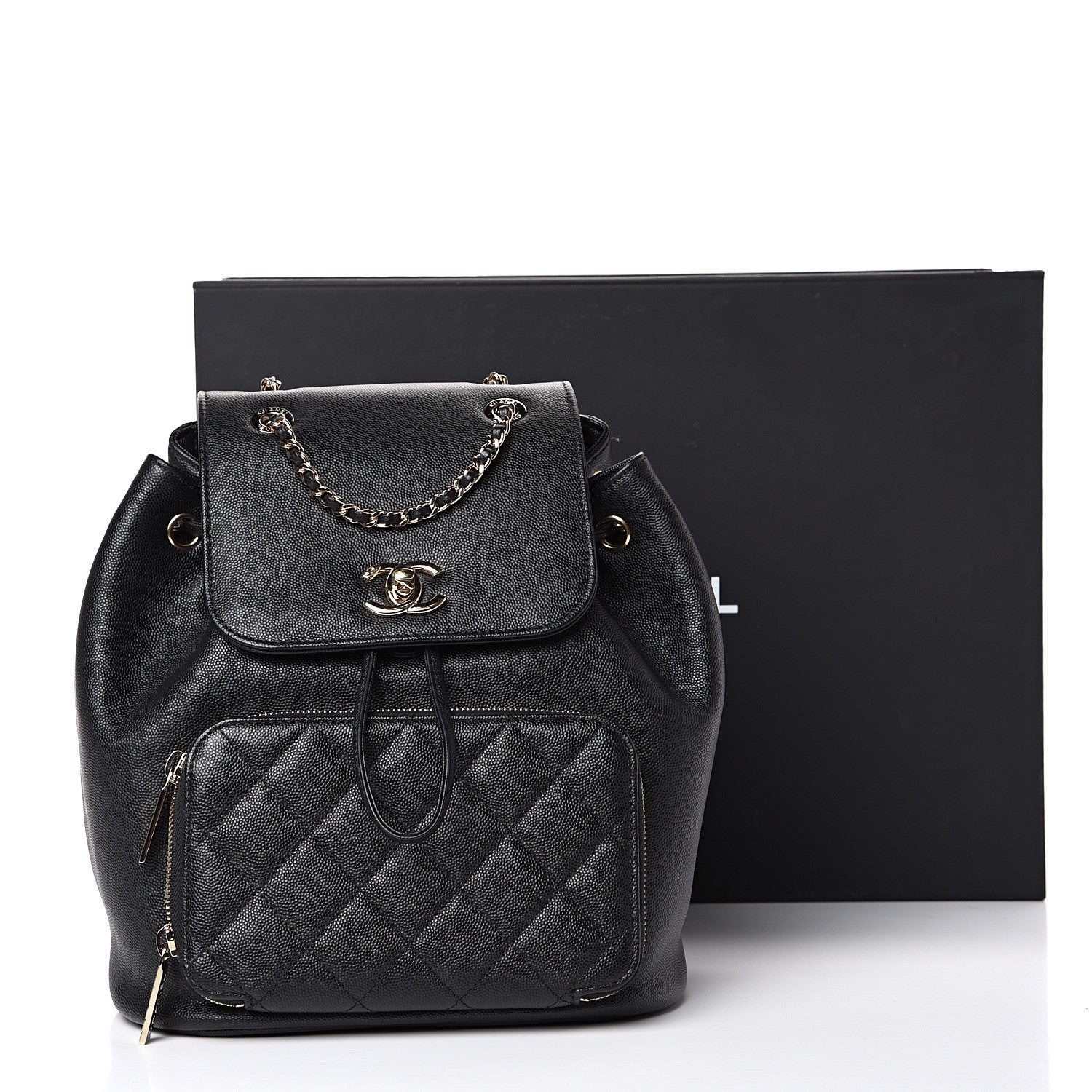 Chanel Caviar Quilted Business Affinity Backpack Black 12 of 12