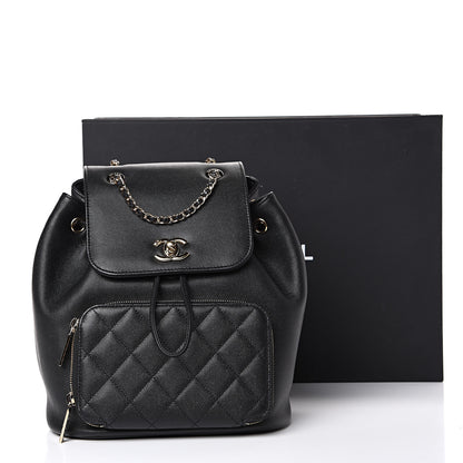 Chanel Caviar Quilted Business Affinity Backpack Black 12 of 12