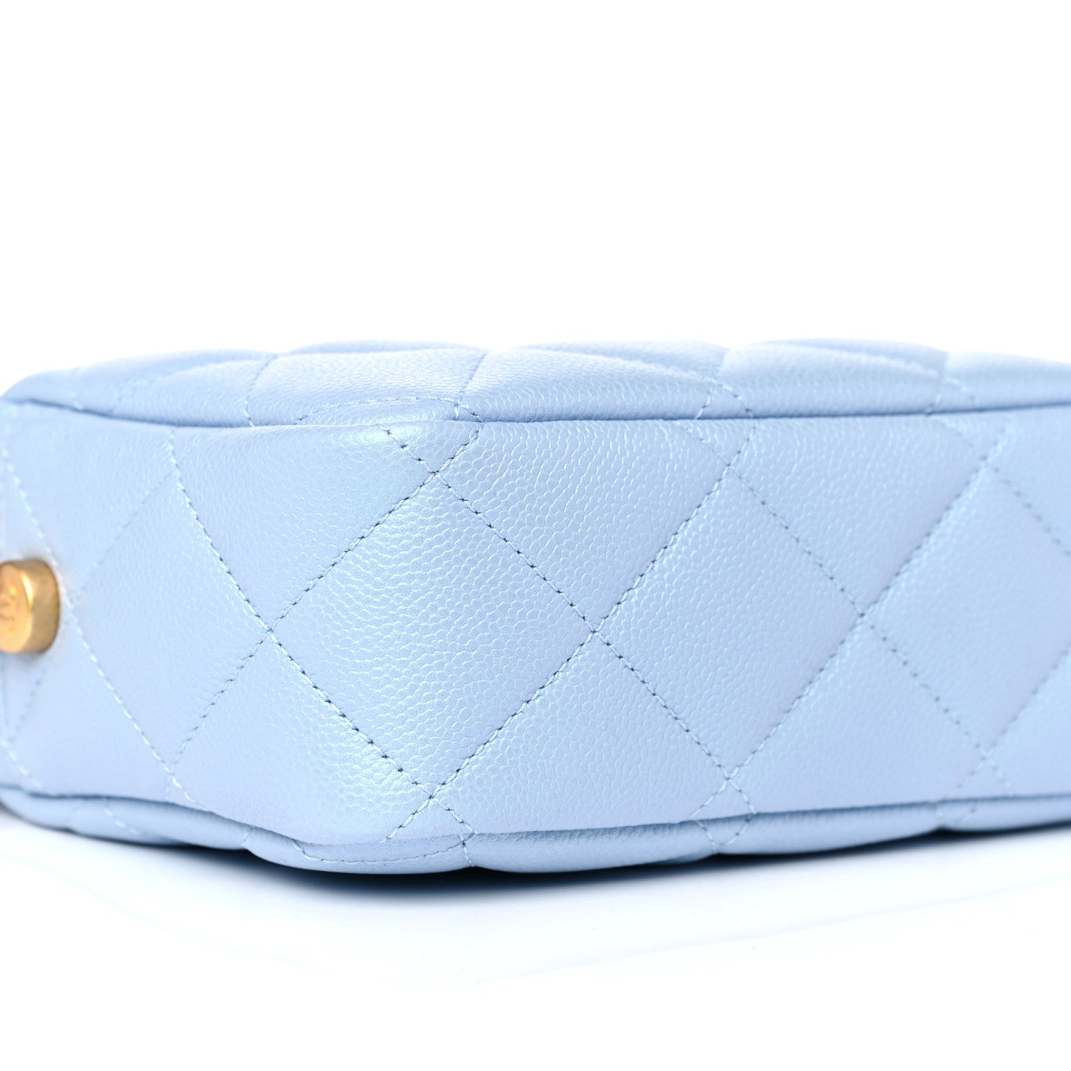 Chanel Iridescent Caviar Quilted Mini My Perfect Camera Case Light Blue 4 of 9