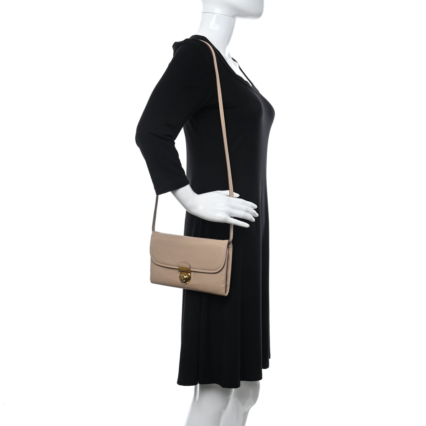 Calfskin Clutch Beige