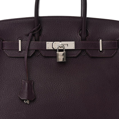 Hermes Chevre Mysore Birkin 30 Raisin 12 of 15