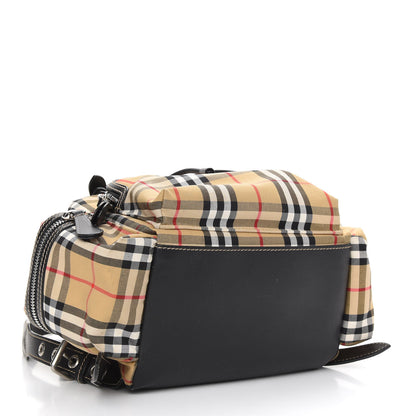 Burberry Nylon Vintage Check Medium Rucksack Backpack Antique Yellow 4 of 8