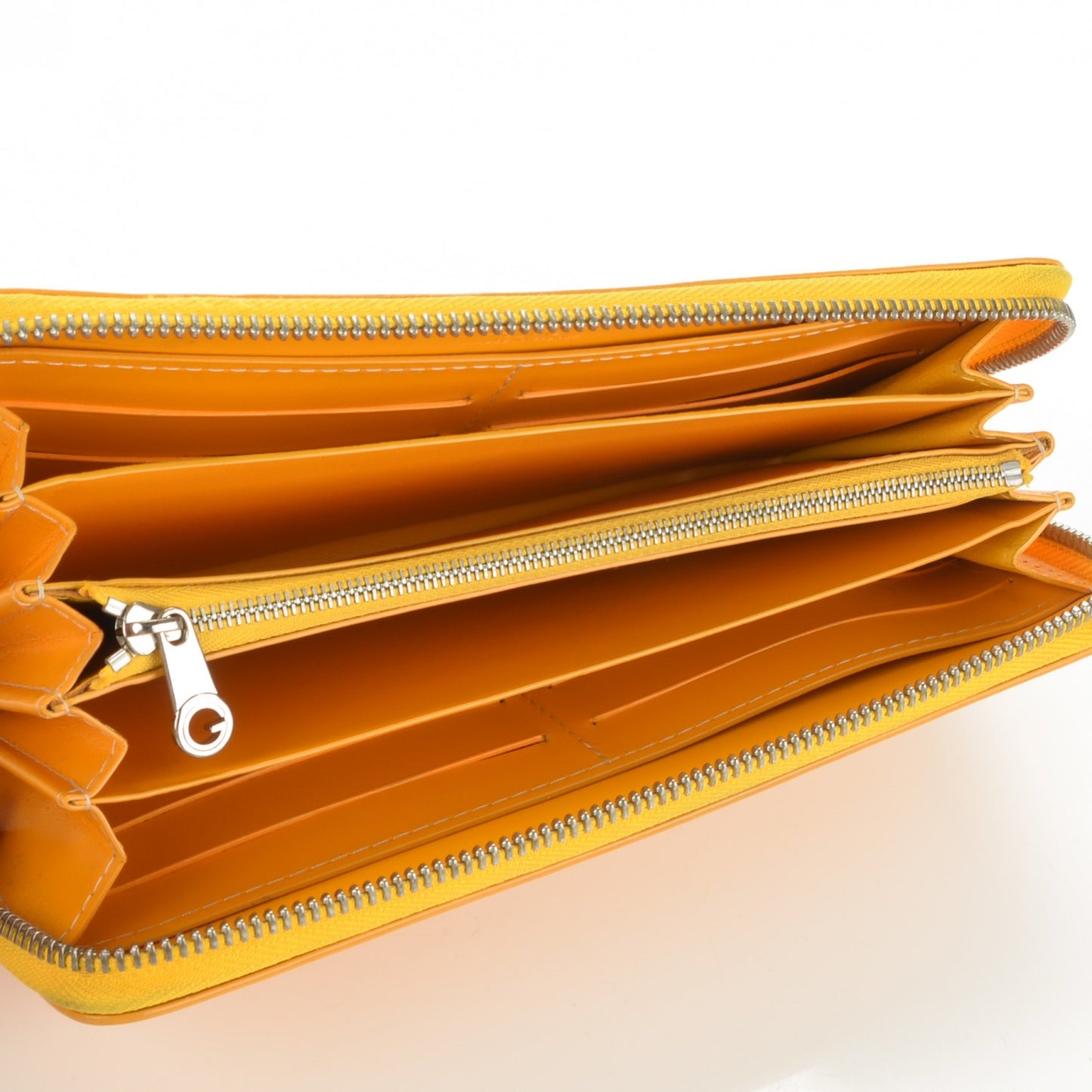Goyardine Matignon Zip Around GM Wallet Yellow