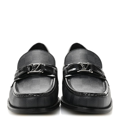 Louis Vuitton Damier Graphite Calfskin Mens Major Loafers 8 3 of 9