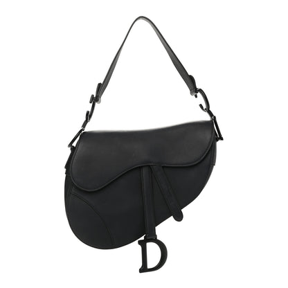 Christian Dior Ultra Matte Calfskin Mini Saddle Bag Black 1 of 13
