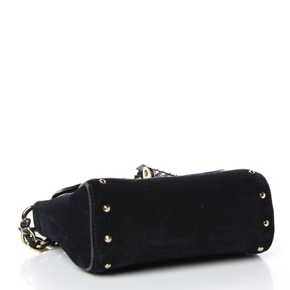 Mulberry Suede Studded Mini Lily Flap Ink Blue 4 of 9