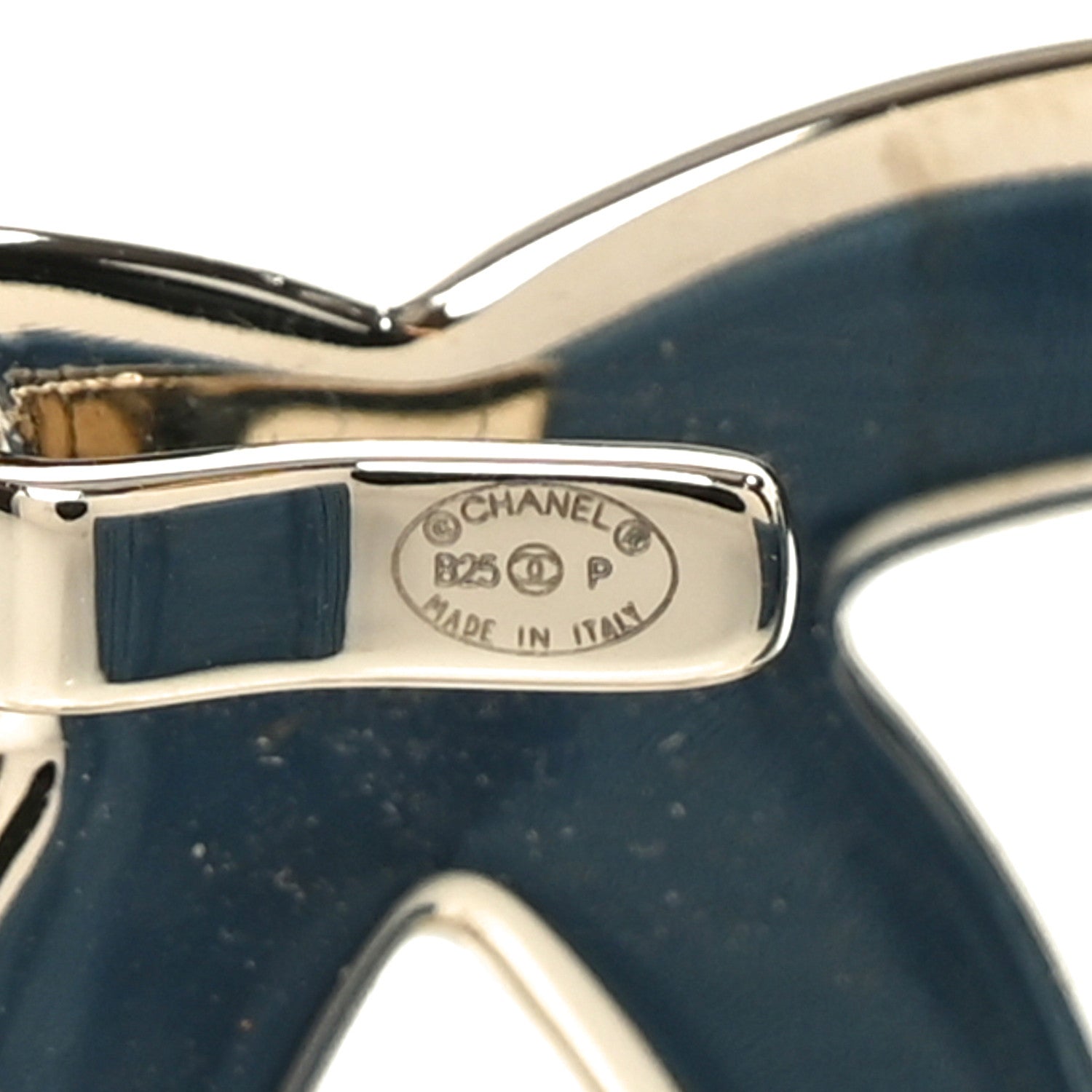Chanel Denim CC Belt 80 32 Blue 3 of 5