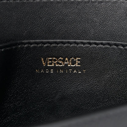 Versace Grained Calfskin La Medusa Chain Crossbody Bag Black 10 of 22