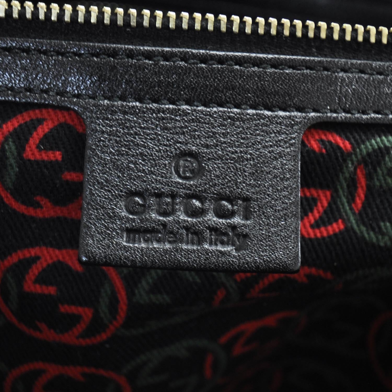 Gucci Leather Britt Boston Black 8 of 10