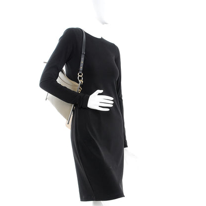 Chloe Smooth Calfskin Medium Roy Clutch Merino Grey 2 of 7