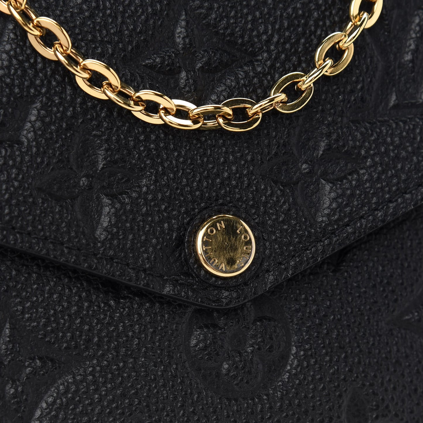 Empreinte Pochette Felicie Chain Wallet Black