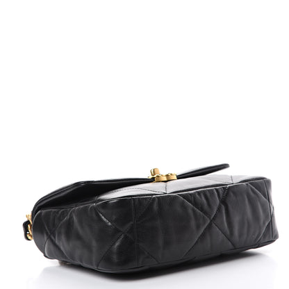 Chanel Goatskin Quilted Medium 19 Flap Black 3 of 10