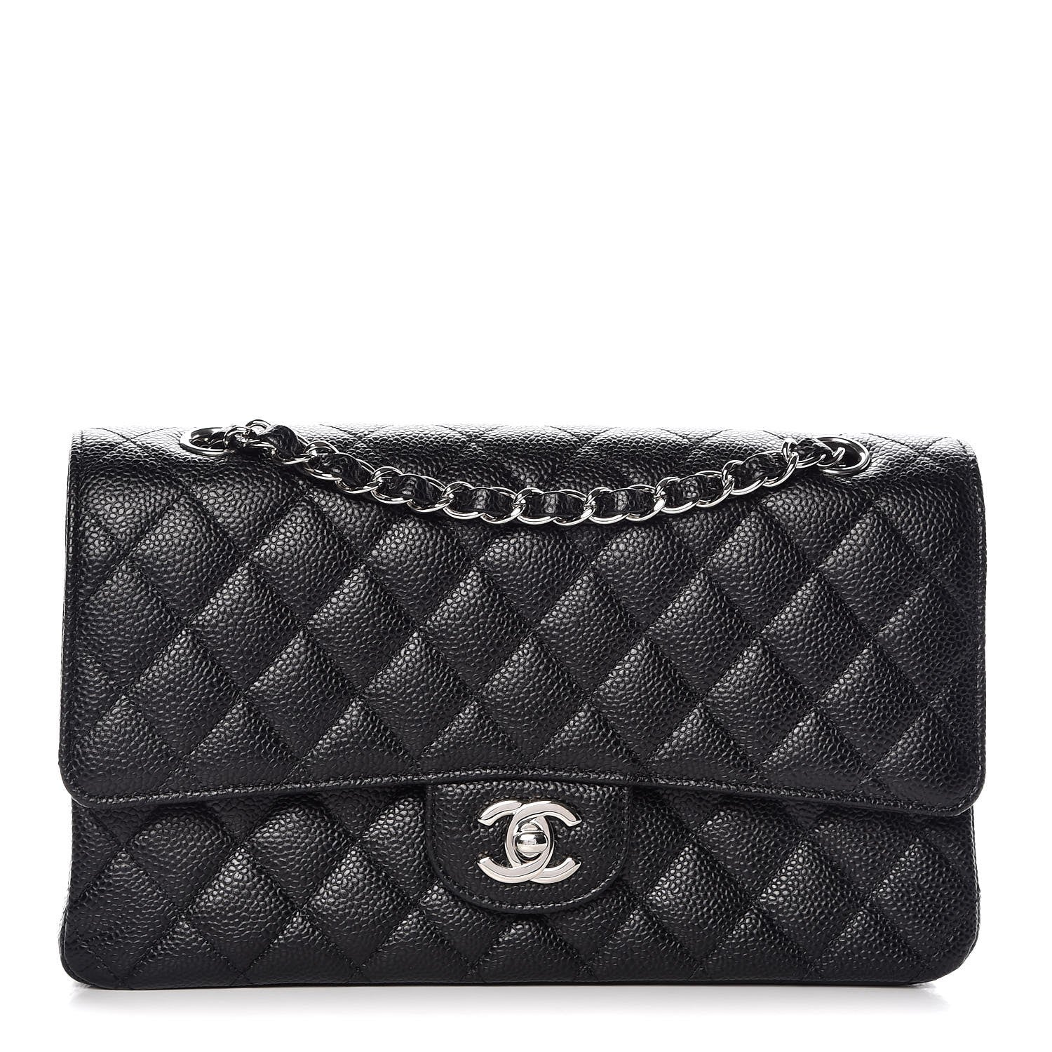 Chanel Caviar Quilted Medium Double Flap Black 1 of 9