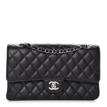 Chanel Caviar Quilted Medium Double Flap Black 1 of 9