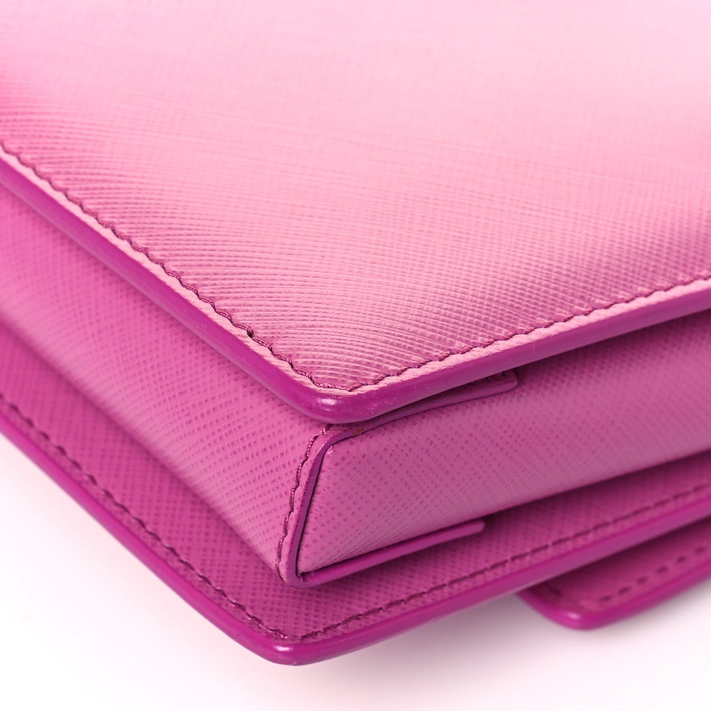 Printed Calfskin Ginny Shoulder Bag Fuchsia