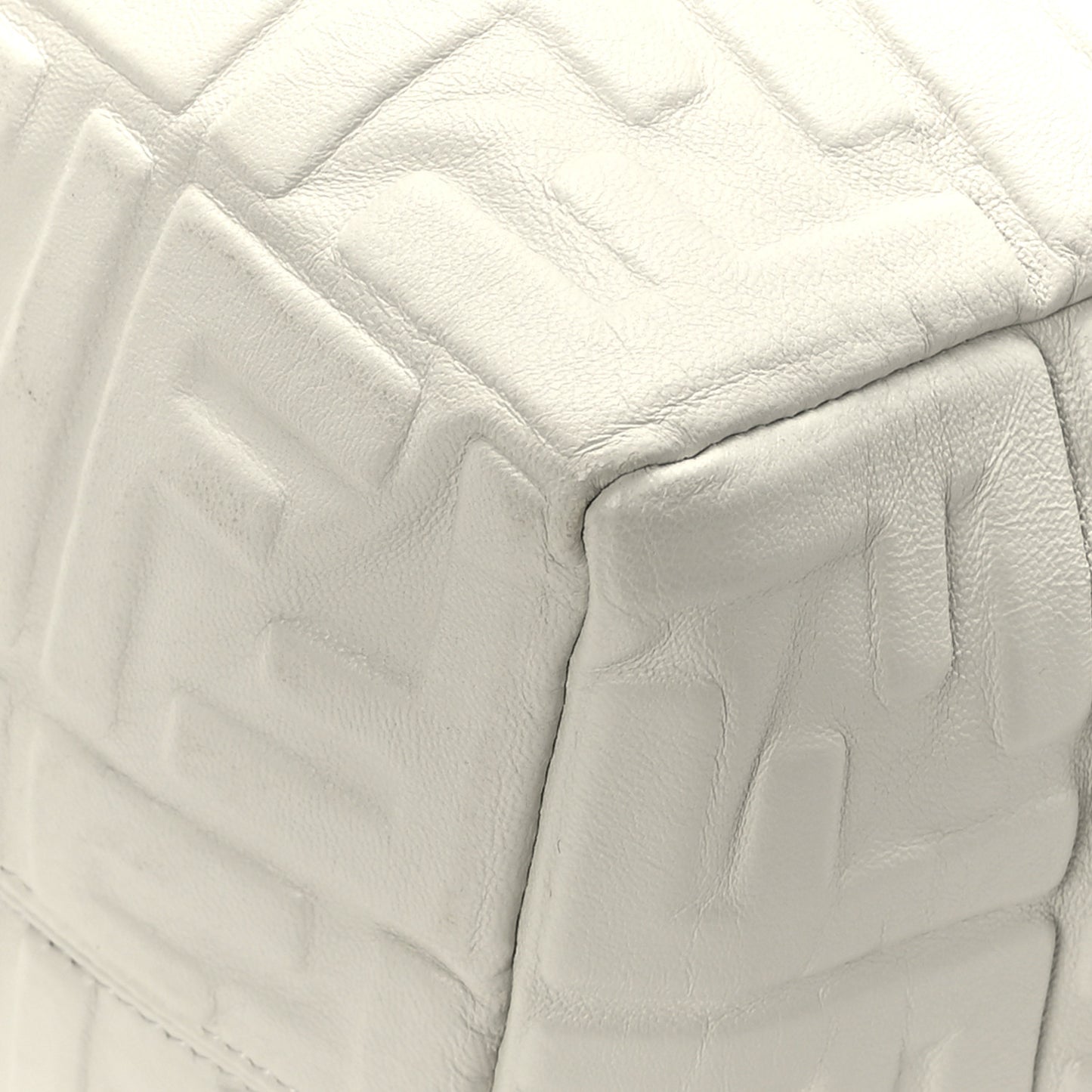 Nappa FF 1974 Embossed Small Boston White