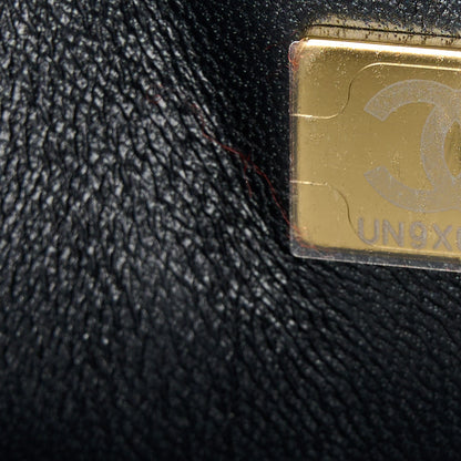 Chanel Lambskin Quilted Medium Double Flap Black 8 of 12