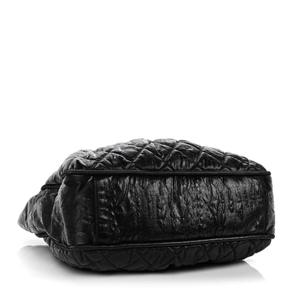 Chanel Crinkled Coated Canvas Le Marais Large Tote Black 4 of 11