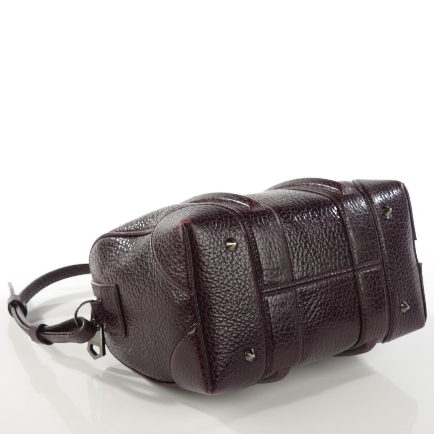 Givenchy Glazed Pebbled Calfskin Mini Lucrezia Aubergine 4 of 8