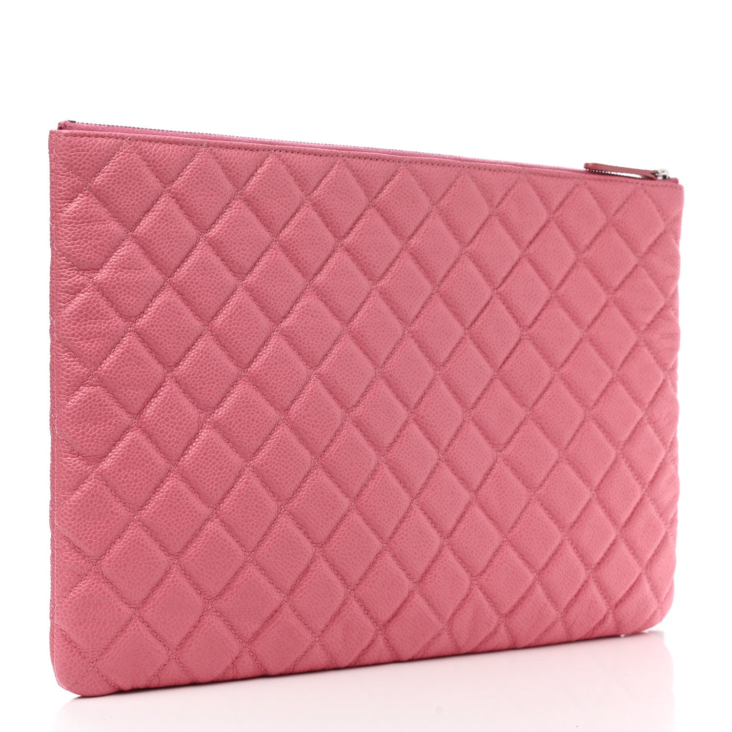 Chanel Caviar Quilted Large Cosmetic Case Rose Pink 3 of 7