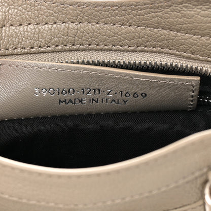 Balenciaga Chevre Silver Metallic Edge Hardware Mini City Gris Taupe 7 of 15