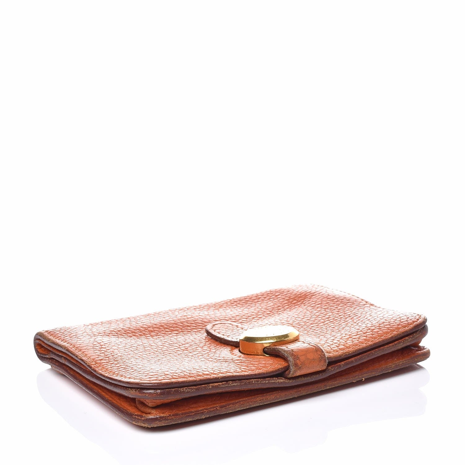 Hermes Togo Dogon Card Case Key Holder Orange 4 of 11